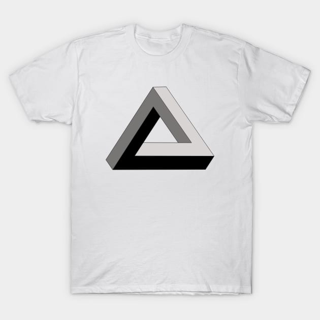 The Penrose Triangle, Impossible Triangle - Optical Illusion - T